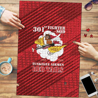 Tuskegee Airmen Red Tails Puzzle 301st Fighter Squadron - Red - Wonder Print Shop