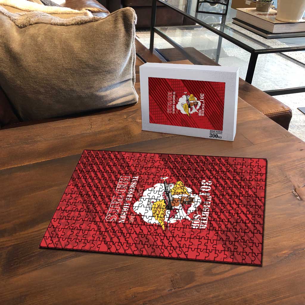 Tuskegee Airmen Red Tails Puzzle 301st Fighter Squadron - Red - Wonder Print Shop