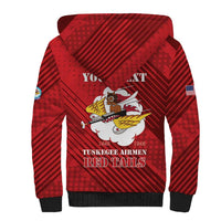 Personalized Tuskegee Airmen Red Tails Sherpa Hoodie 301st Fighter Squadron - Red - Wonder Print Shop
