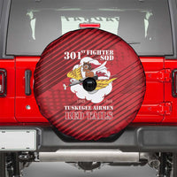 Tuskegee Airmen Red Tails Spare Tire Cover 301st Fighter Squadron - Red - Wonder Print Shop