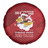 Tuskegee Airmen Red Tails Spare Tire Cover 301st Fighter Squadron - Red - Wonder Print Shop