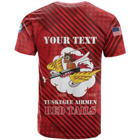 Personalized Tuskegee Airmen Red Tails T Shirt 301st Fighter Squadron - Red - Wonder Print Shop