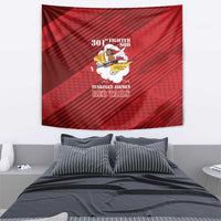 Tuskegee Airmen Red Tails Tapestry 301st Fighter Squadron - Red - Wonder Print Shop