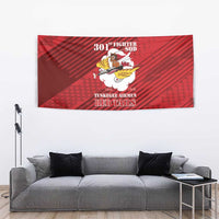 Tuskegee Airmen Red Tails Tapestry 301st Fighter Squadron - Red - Wonder Print Shop