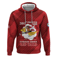 Personalized Tuskegee Airmen Red Tails Zip Hoodie 301st Fighter Squadron - Red - Wonder Print Shop