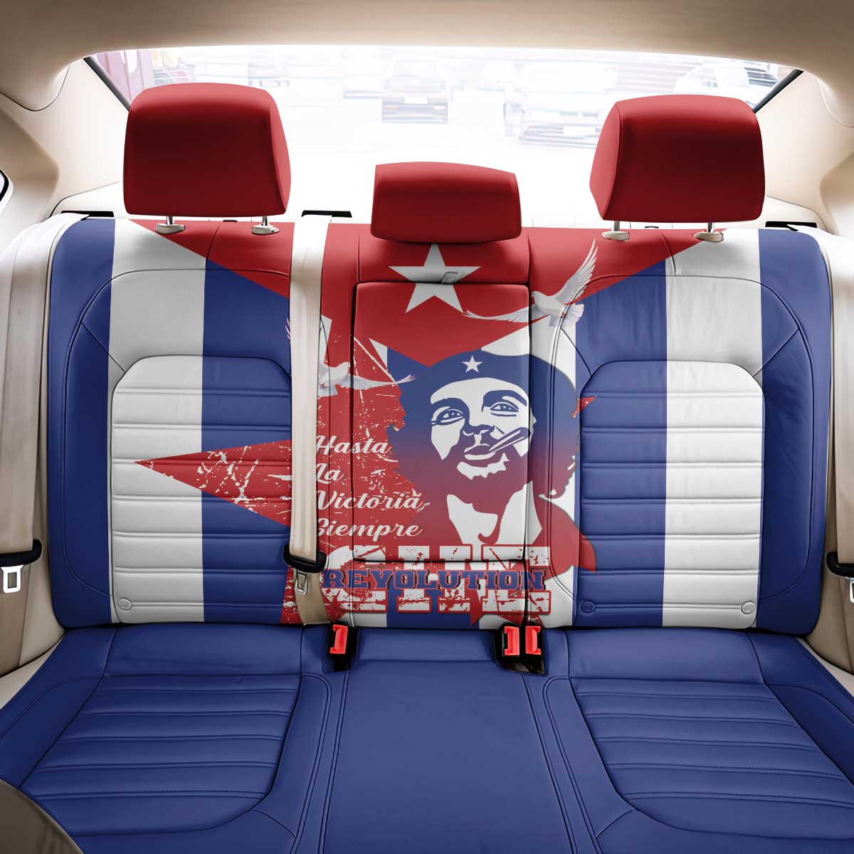 Cuba Liberation Day Back Car Seat Cover Che Guevara Revolution - Wonder Print Shop