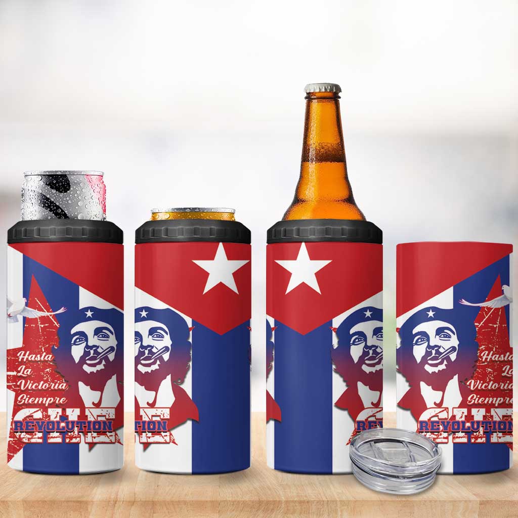 Cuba Liberation Day 4 in 1 Can Cooler Tumbler Che Guevara Revolution - Wonder Print Shop