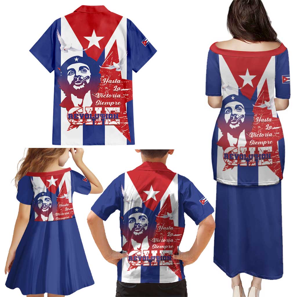 Cuba Liberation Day Family Matching Puletasi and Hawaiian Shirt Che Guevara Revolution - Wonder Print Shop