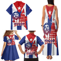 Cuba Liberation Day Family Matching Tank Maxi Dress and Hawaiian Shirt Che Guevara Revolution - Wonder Print Shop
