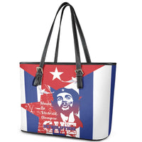 Cuba Liberation Day Leather Tote Bag Che Guevara Revolution - Wonder Print Shop