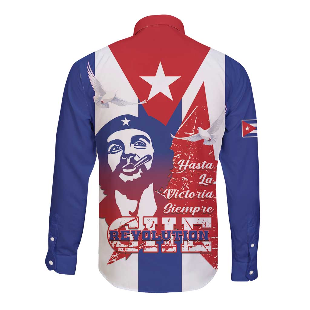 Cuba Liberation Day Long Sleeve Button Shirt Che Guevara Revolution - Wonder Print Shop