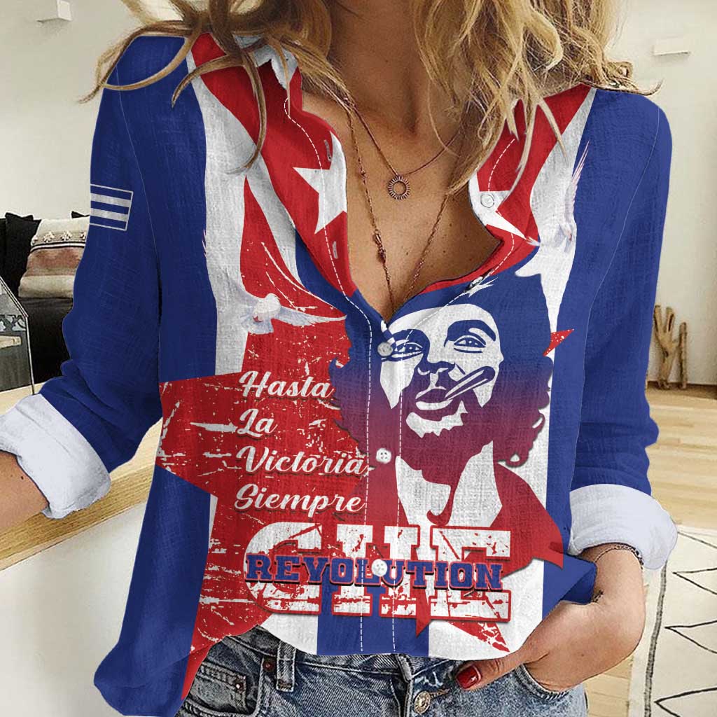 Cuba Liberation Day Women Casual Shirt Che Guevara Revolution - Wonder Print Shop
