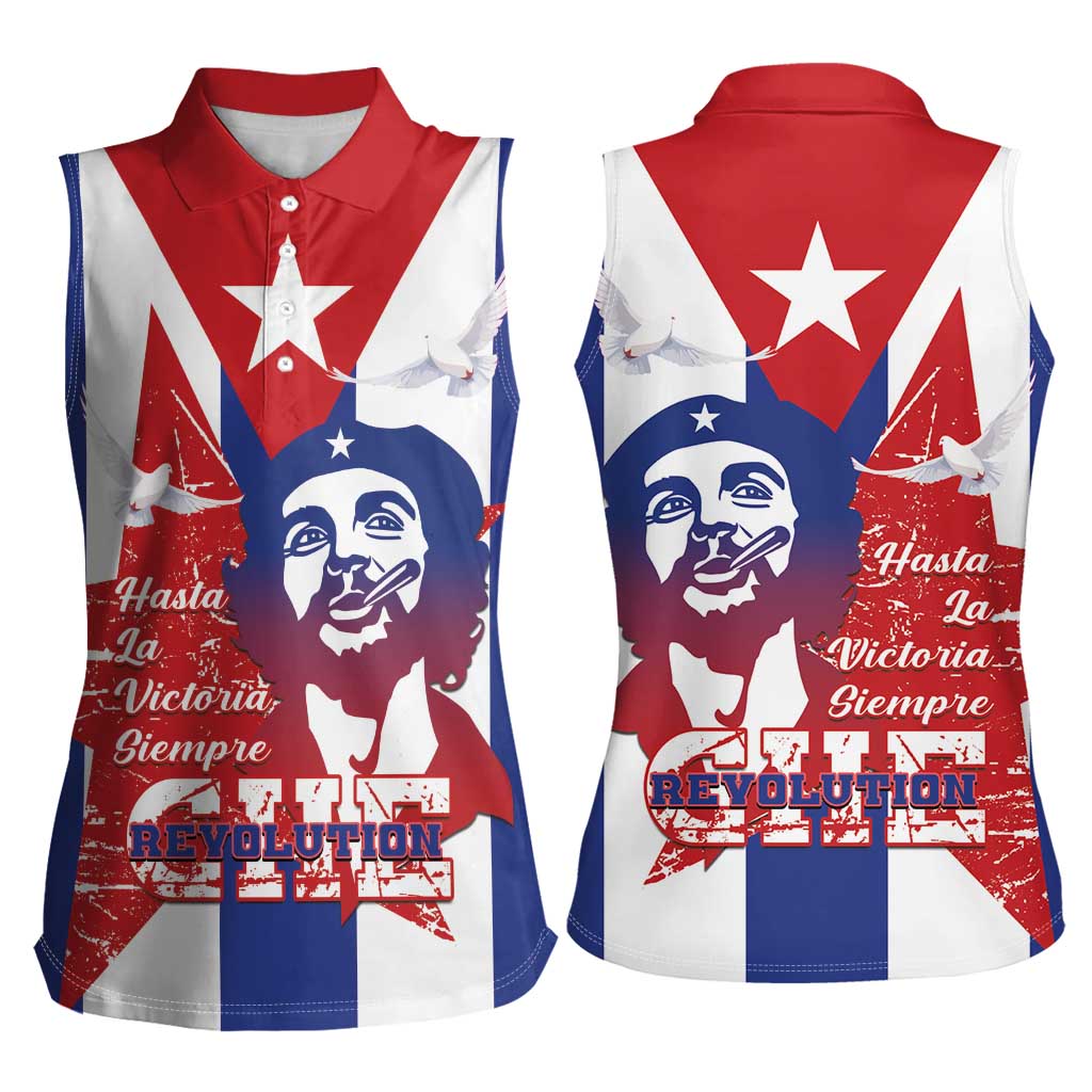 Cuba Liberation Day Women Sleeveless Polo Shirt Che Guevara Revolution - Wonder Print Shop