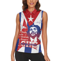 Cuba Liberation Day Women Sleeveless Polo Shirt Che Guevara Revolution - Wonder Print Shop