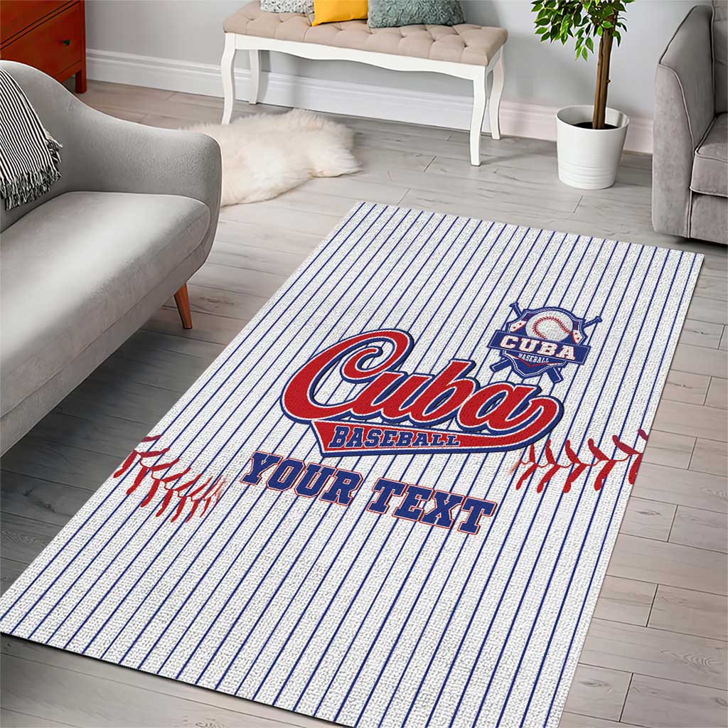 Custom Cuba Baseball Area Rug Sporty Style - Wonder Print Shop