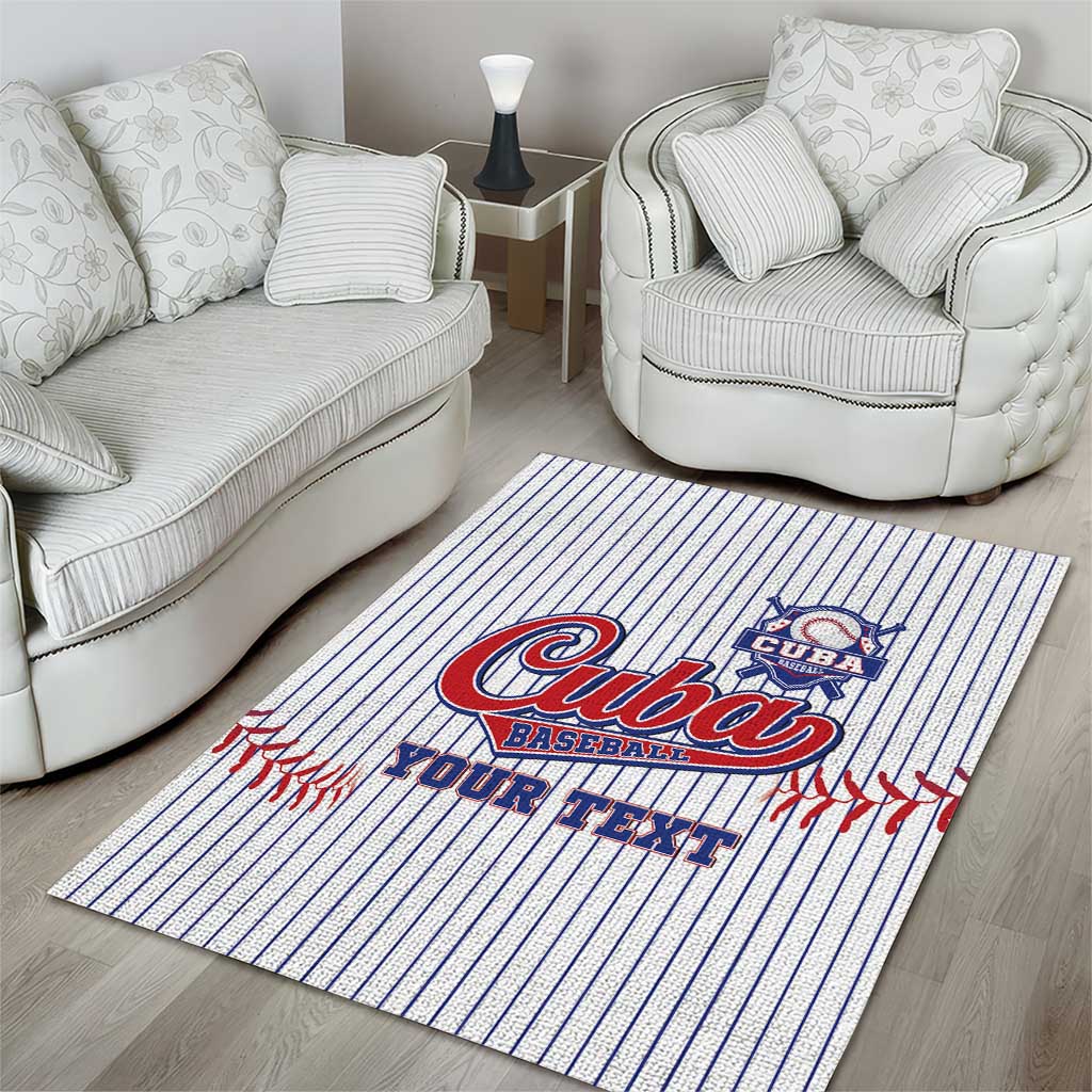 Custom Cuba Baseball Area Rug Sporty Style - Wonder Print Shop