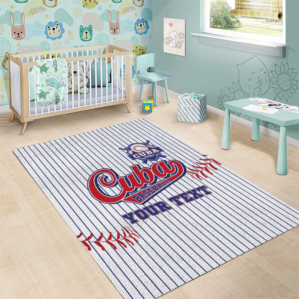 Custom Cuba Baseball Area Rug Sporty Style - Wonder Print Shop