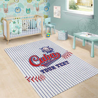 Custom Cuba Baseball Area Rug Sporty Style - Wonder Print Shop