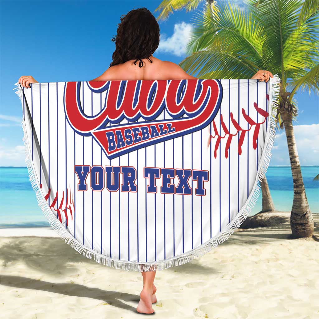 Custom Cuba Baseball Beach Blanket Sporty Style - Wonder Print Shop