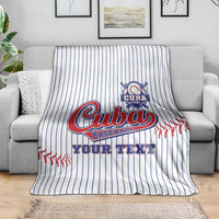 Custom Cuba Baseball Blanket Sporty Style