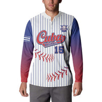 Custom Cuba Baseball Button Sweatshirt Sporty Style - Wonder Print Shop