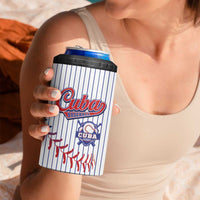 Custom Cuba Baseball 4 in 1 Can Cooler Tumbler Sporty Style - Wonder Print Shop