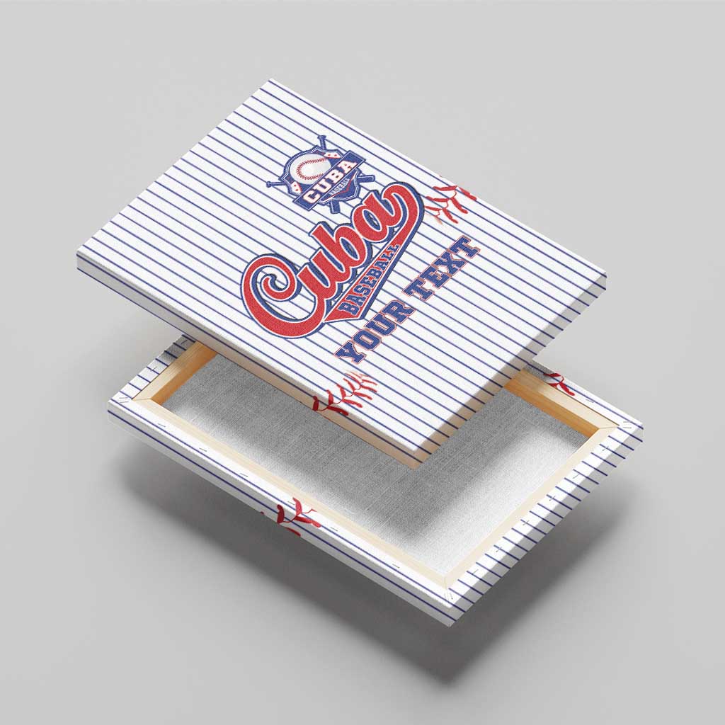 Custom Cuba Baseball Canvas Wall Art Sporty Style - Wonder Print Shop