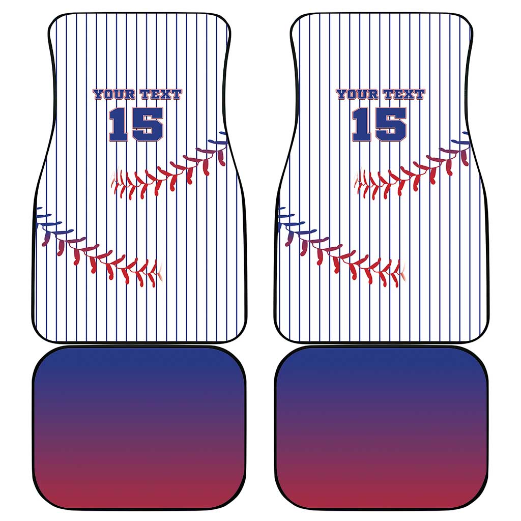 Custom Cuba Baseball Car Mats Sporty Style - Wonder Print Shop