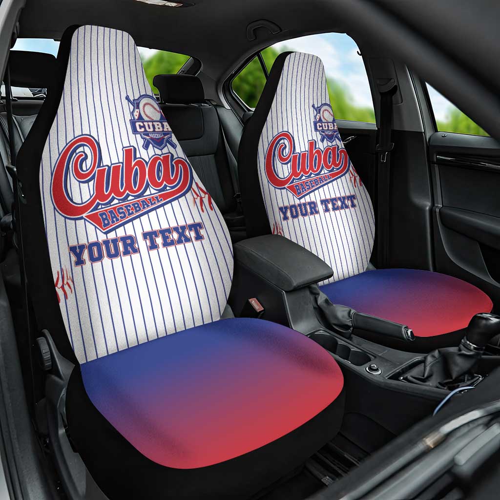 Custom Cuba Baseball Car Seat Cover Sporty Style - Wonder Print Shop