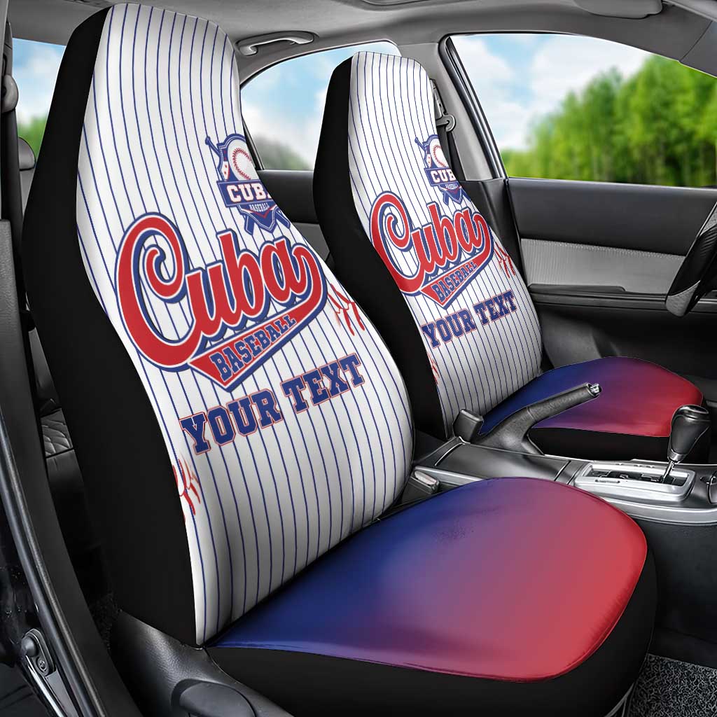 Custom Cuba Baseball Car Seat Cover Sporty Style - Wonder Print Shop