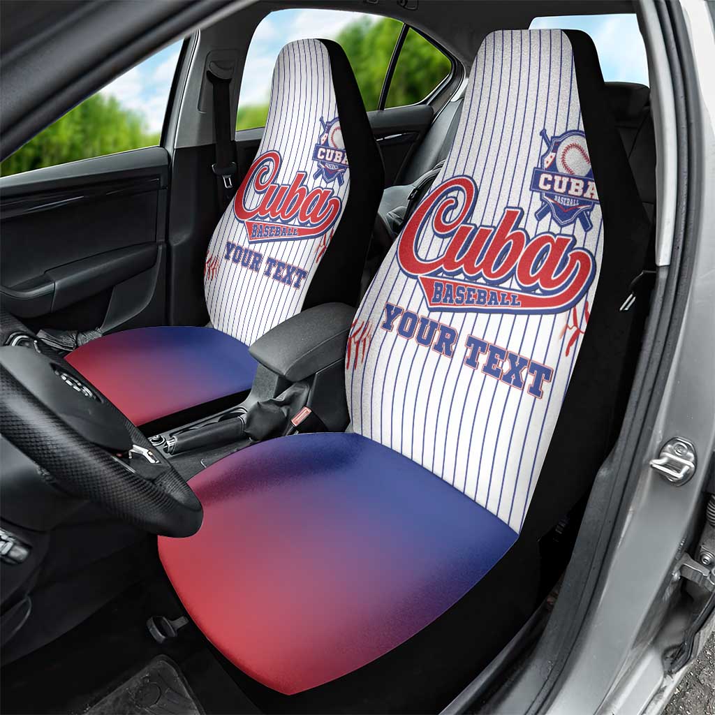Custom Cuba Baseball Car Seat Cover Sporty Style - Wonder Print Shop