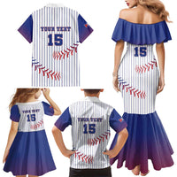 Custom Cuba Baseball Family Matching Mermaid Dress and Hawaiian Shirt Sporty Style - Wonder Print Shop