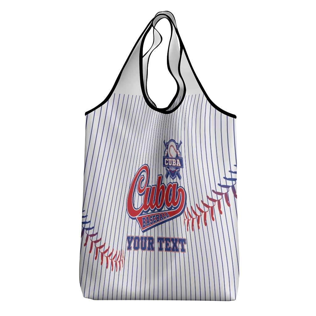 Custom Cuba Baseball Grocery Bag Sporty Style