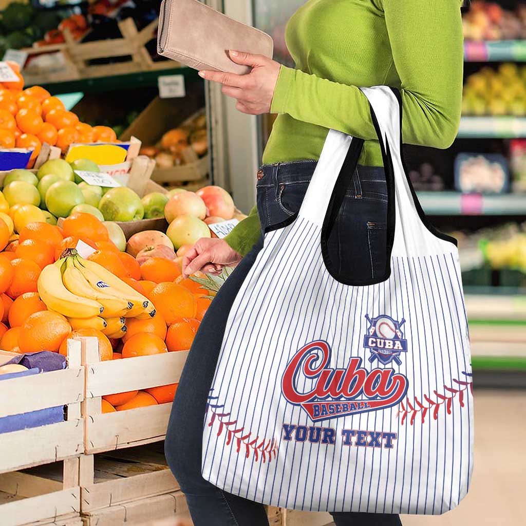 Custom Cuba Baseball Grocery Bag Sporty Style