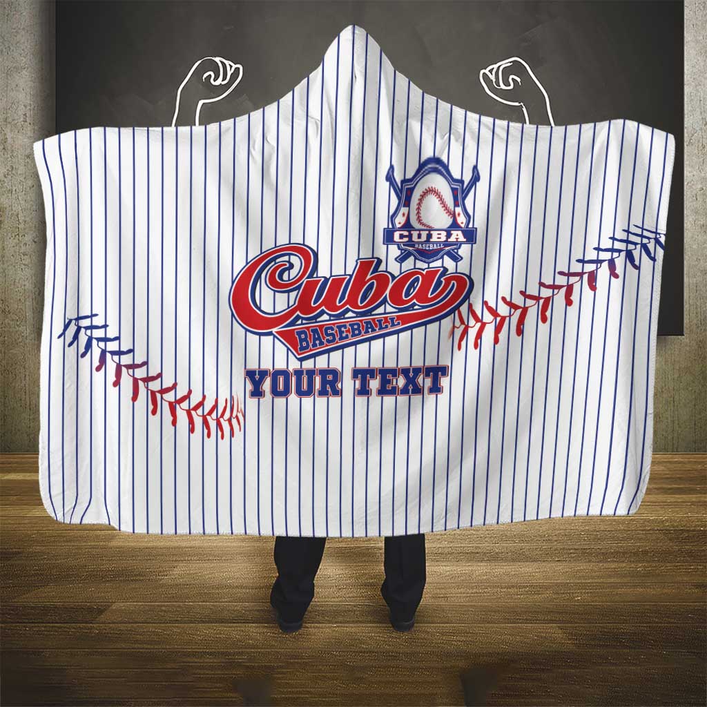 Custom Cuba Baseball Hooded Blanket Sporty Style