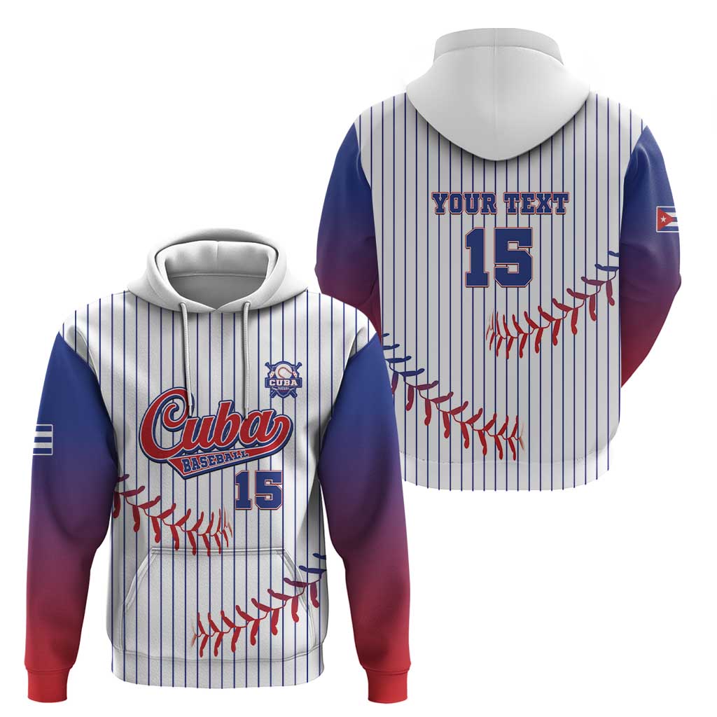 Custom Cuba Baseball Hoodie Sporty Style - Wonder Print Shop