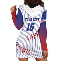 Custom Cuba Baseball Hoodie Dress Sporty Style - Wonder Print Shop