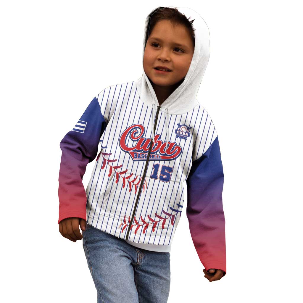 Custom Cuba Baseball Kid Hoodie Sporty Style - Wonder Print Shop