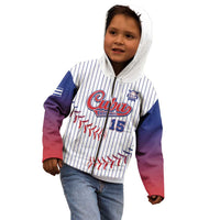 Custom Cuba Baseball Kid Hoodie Sporty Style - Wonder Print Shop