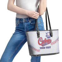 Custom Cuba Baseball Leather Tote Bag Sporty Style - Wonder Print Shop