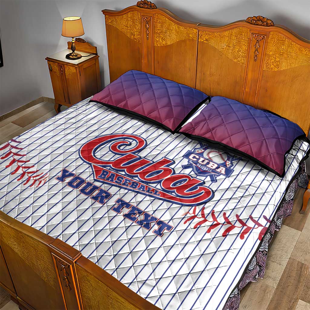 Custom Cuba Baseball Quilt Bed Set Sporty Style - Wonder Print Shop