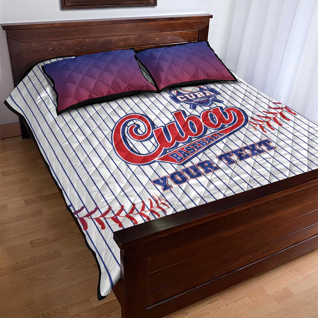 Custom Cuba Baseball Quilt Bed Set Sporty Style - Wonder Print Shop