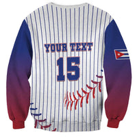 Custom Cuba Baseball Sweatshirt Sporty Style - Wonder Print Shop