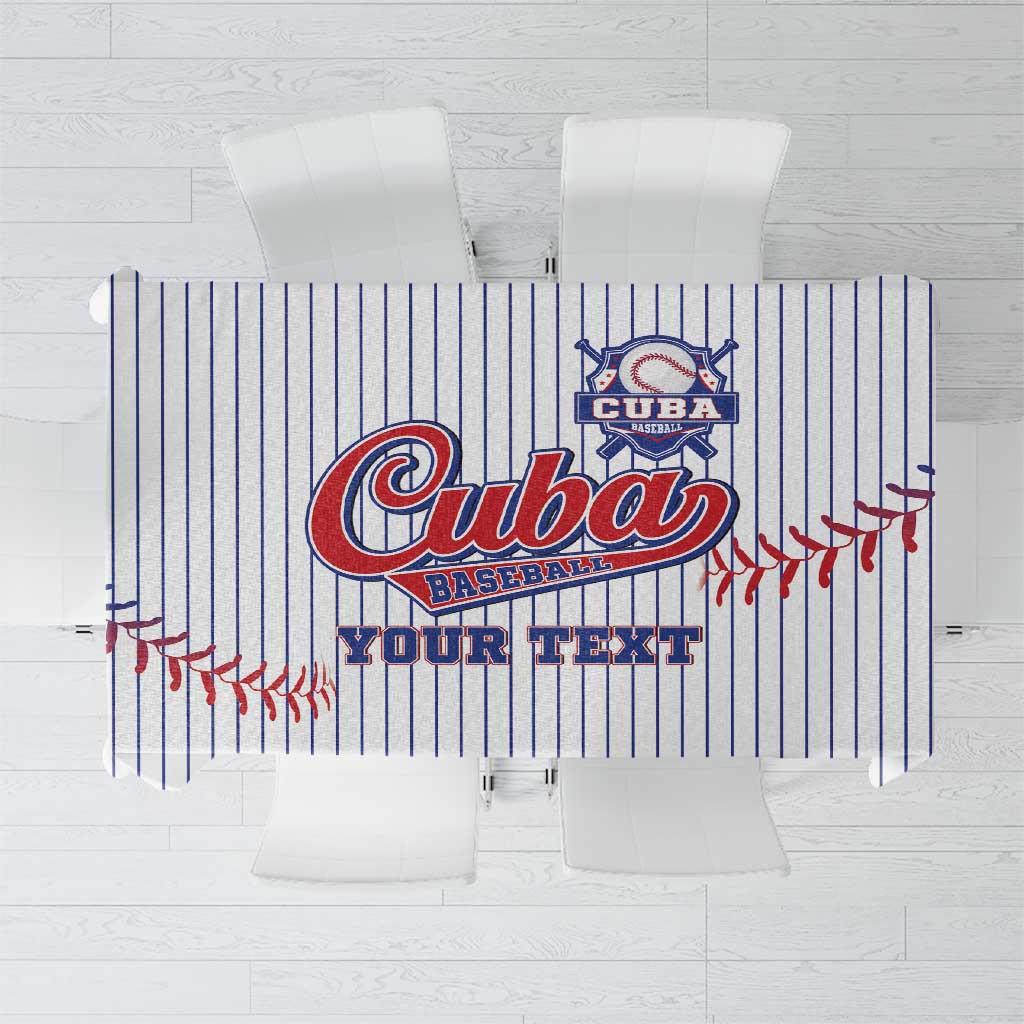 Custom Cuba Baseball Tablecloth Sporty Style - Wonder Print Shop