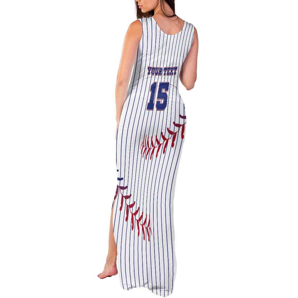 Custom Cuba Baseball Tank Maxi Dress Sporty Style - Wonder Print Shop