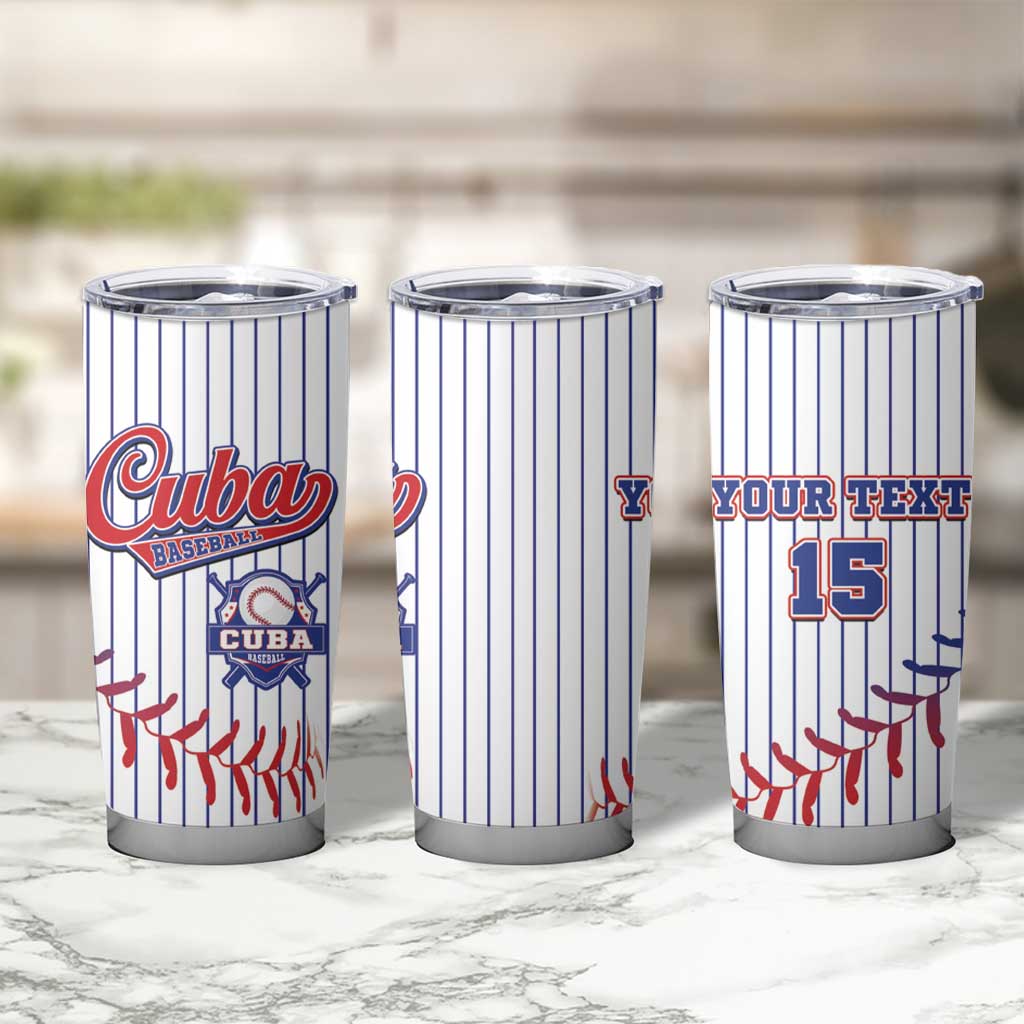 Custom Cuba Baseball Tumbler Cup Sporty Style - Wonder Print Shop