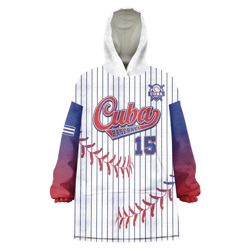 Custom Cuba Baseball Wearable Blanket Hoodie Sporty Style - Wonder Print Shop
