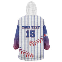 Custom Cuba Baseball Wearable Blanket Hoodie Sporty Style - Wonder Print Shop
