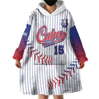Custom Cuba Baseball Wearable Blanket Hoodie Sporty Style - Wonder Print Shop