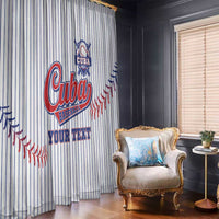 Custom Cuba Baseball Window Curtain Sporty Style - Wonder Print Shop